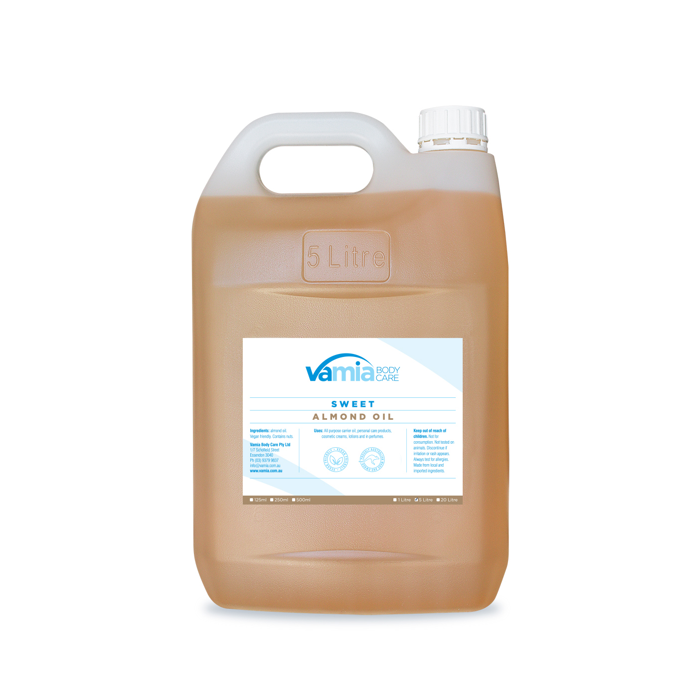 Sweet Almond Oil- 5 Litre