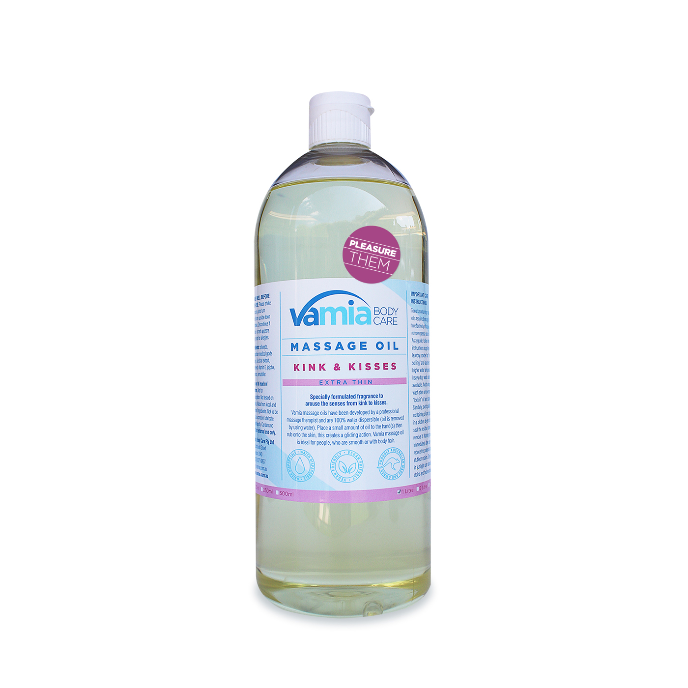 Massage Oil - Pleasure Them - 1 Litre