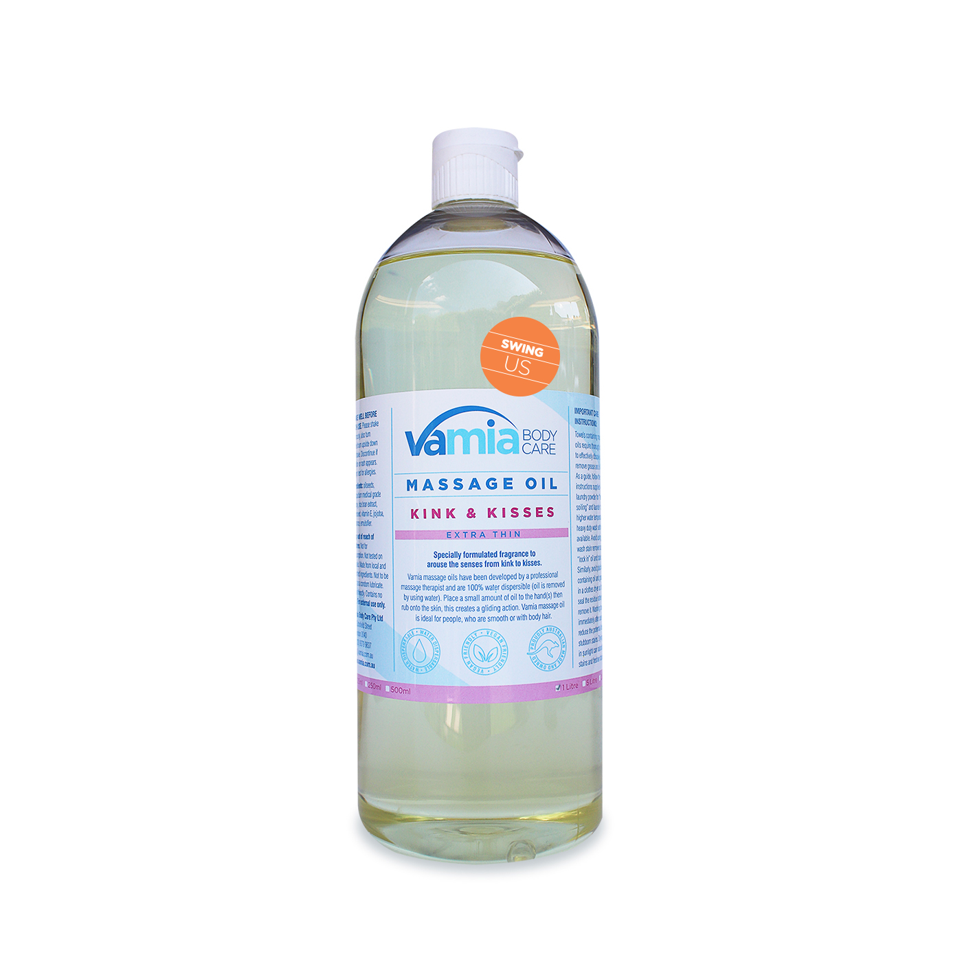 Massage Oil - Swing Us - 1 Litre